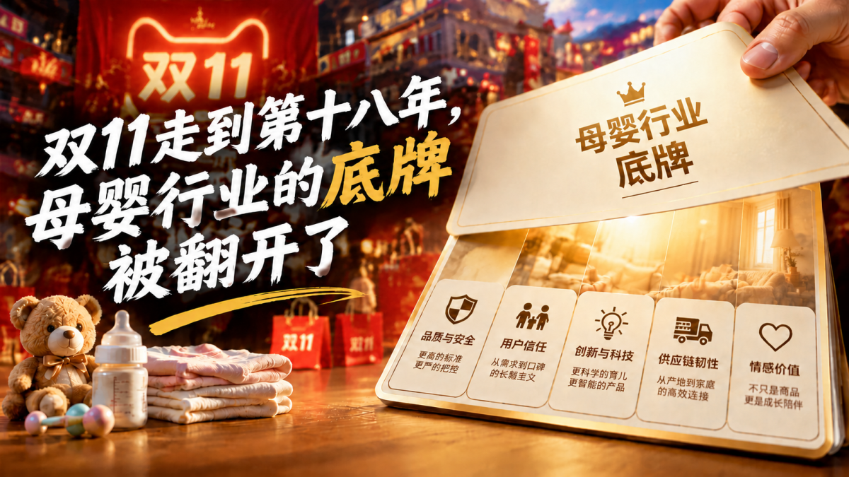 双11走到第十八年，母婴行业的底牌被翻开了